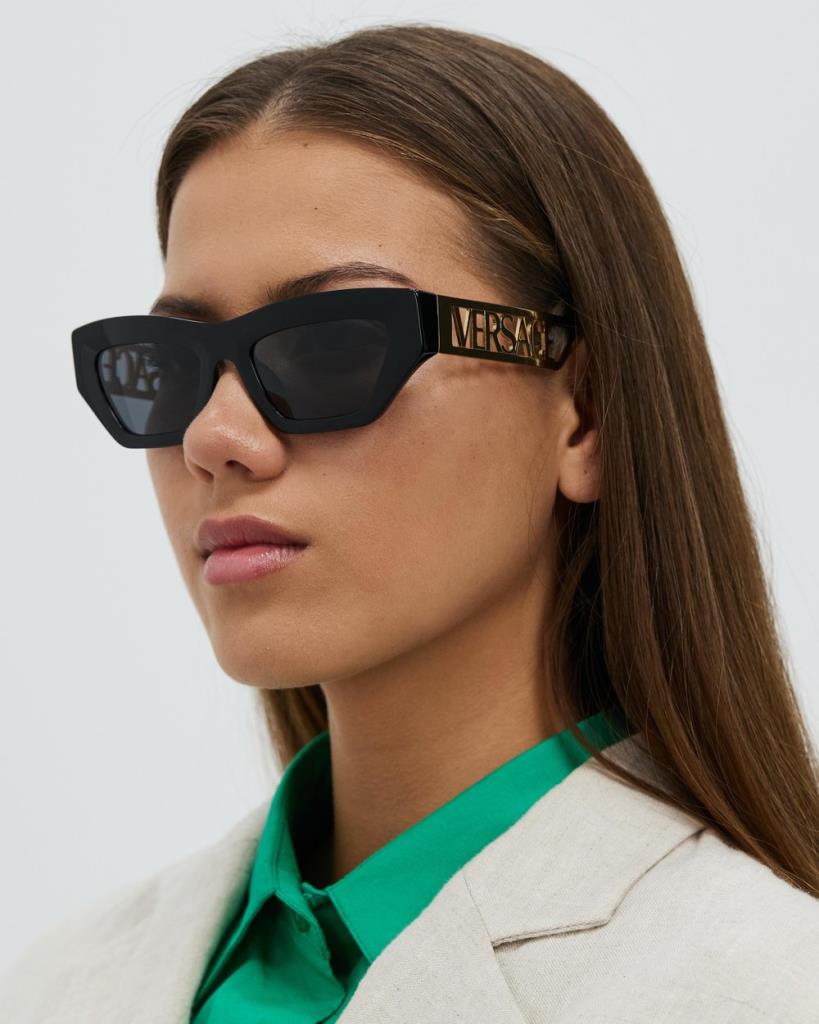 Versace 0VE4432U Güneş Gözlüğü GB1/87 Black Dark Grey 53 Ekartman