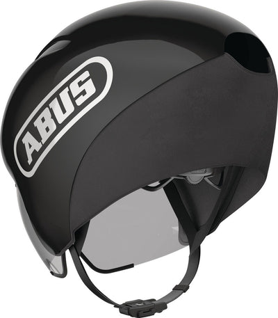 ABUS GameChanger 1.1 TT Time Trial and Triathlon Helmet, Black, Medium, 54-58cm 