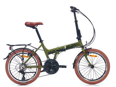 Bianchi F021 20 Wheels V-Brake 21 Gears 2023 Model Aluminum Folding Bicycle 