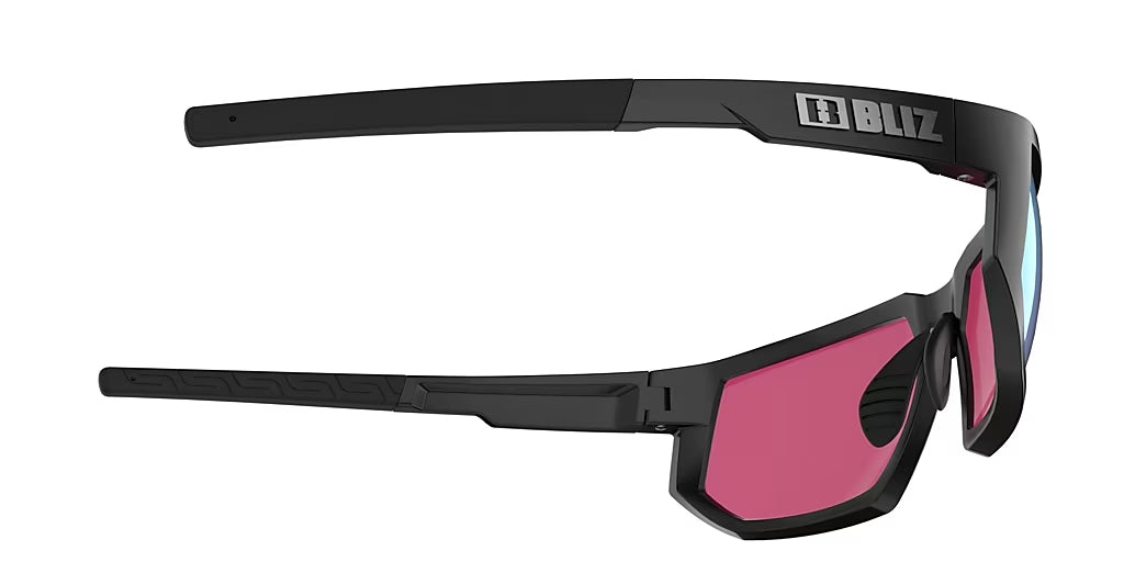 BLIZ Arrow Güneş Gözlüğü Matt Black Frame Nano Optics Nordic Light Begonia Violet With Blue Multi Lens ZB70140263