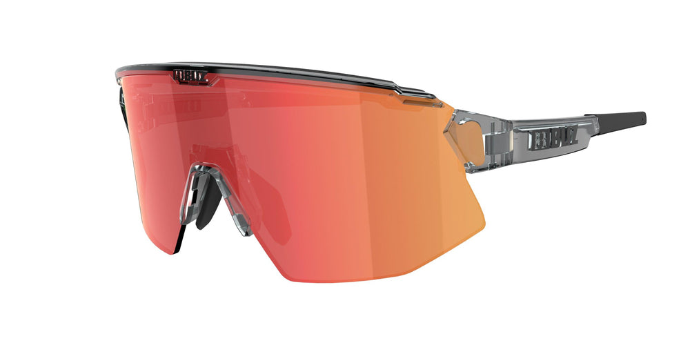 BLIZ Breeze Güneş Gözlüğü Transparent Dark Grey Frame Brown With Red Multi Lens ZB70020641