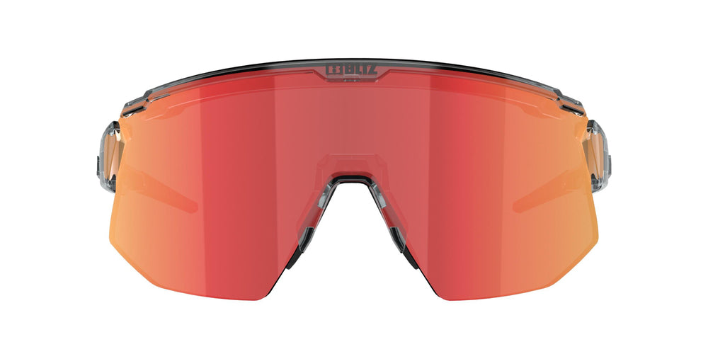 BLIZ Breeze Güneş Gözlüğü Transparent Dark Grey Frame Brown With Red Multi Lens ZB70020641