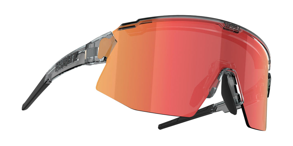 BLIZ Breeze Güneş Gözlüğü Transparent Dark Grey Frame Brown With Red Multi Lens ZB70020641