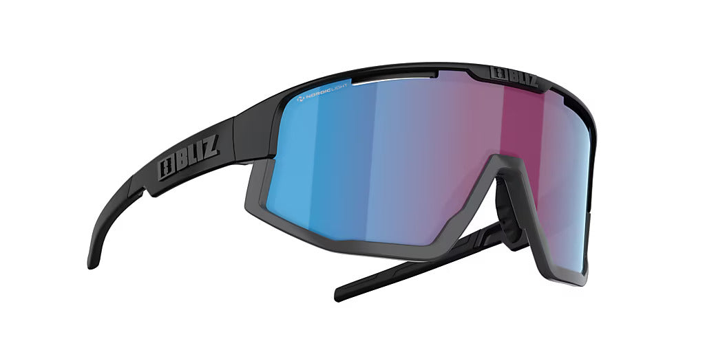 BLIZ Fusion Güneş Gözlüğü Nano Optics Nordic Light Matt Black Frame Begonia With Blue Multi Lens ZB70050633