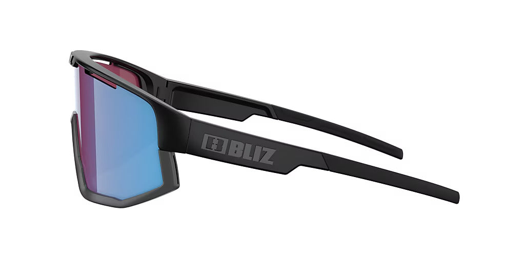 BLIZ Fusion Sunglasses Nano Optics Nordic Light Matt Black Frame Begonia With Blue Multi Lens ZB70050633