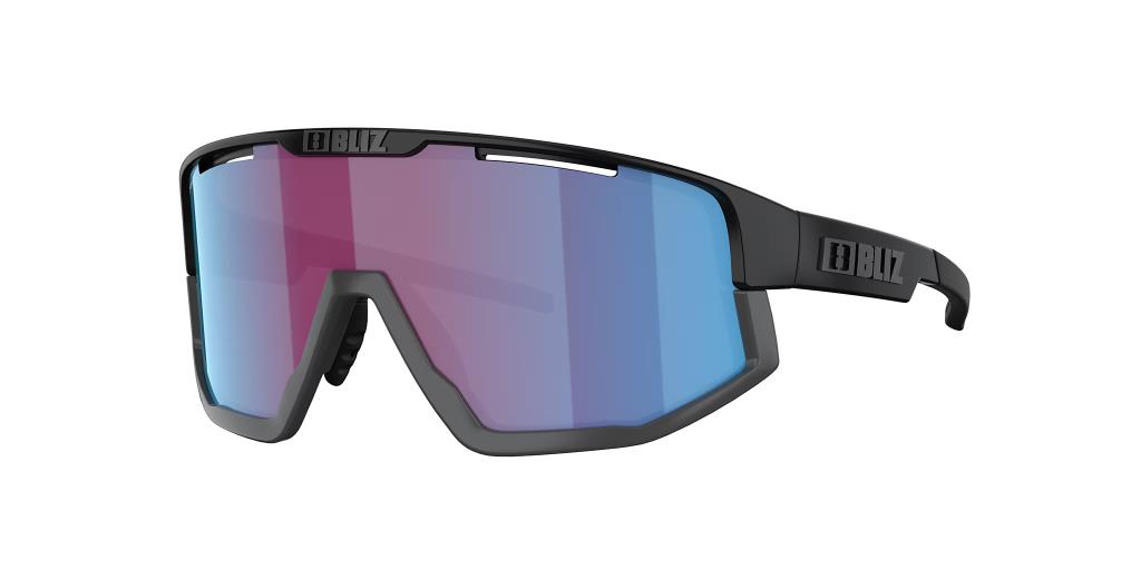 BLIZ Fusion Sunglasses Nano Optics Nordic Light Matt Black Frame Begonia With Blue Multi Lens ZB70050633