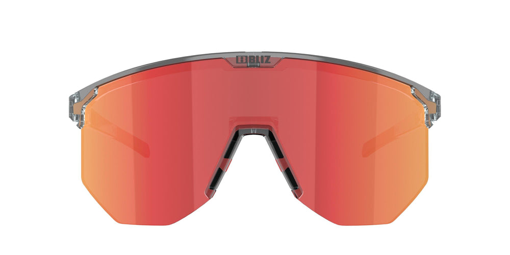 BLIZ Hero Güneş Gözlüğü Transparent Dark Grey Frame Brown With Red Multi Lens ZB70100642