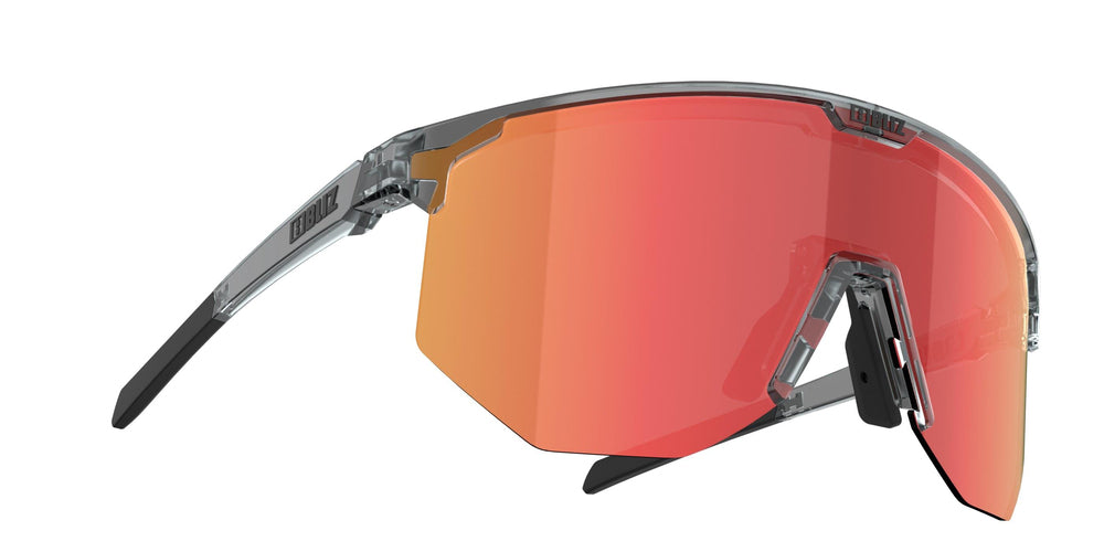 BLIZ Hero Güneş Gözlüğü Transparent Dark Grey Frame Brown With Red Multi Lens ZB70100642