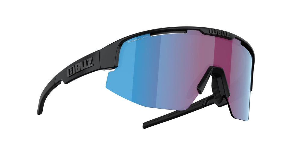 BLIZ Matrix Güneş Gözlüğü Matt Black Frame Nano Optics Nordic Light Begonia With Blue Multi Lens ZB70040333