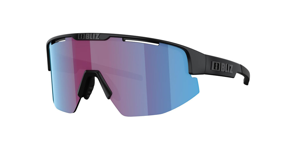 BLIZ Matrix Güneş Gözlüğü Matt Black Frame Nano Optics Nordic Light Begonia With Blue Multi Lens ZB70040333