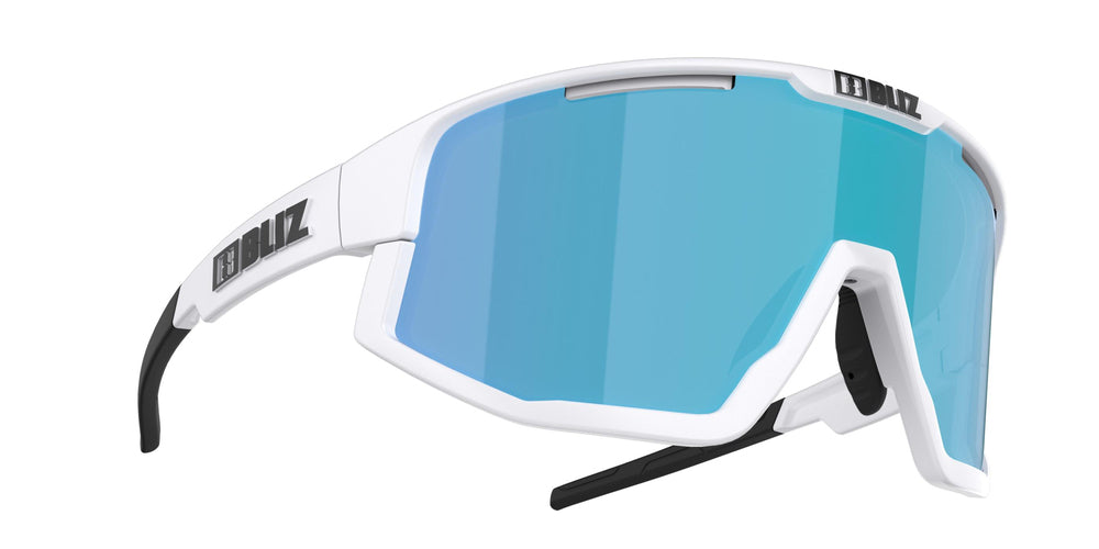 BLIZ Vision Optik Adaptör Uyumlu Güneş Gözlüğü Matt White Frame Smoke With Blue Multi Lens ZB70010437