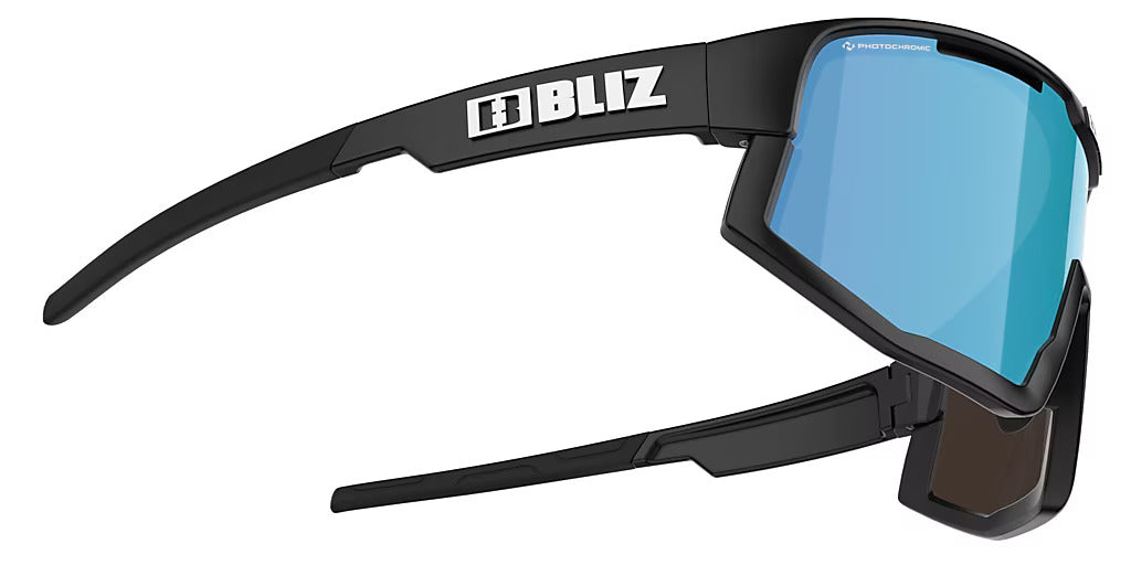 BLIZ Vision Optik Adaptör Uyumlu Photochromic Güneş Gözlüğü Matt Black Brown Blue Mirror ZB70010137