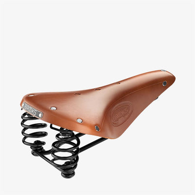 Brooks Flyer Leather Spring Bike Saddle 175mm Honey B396H