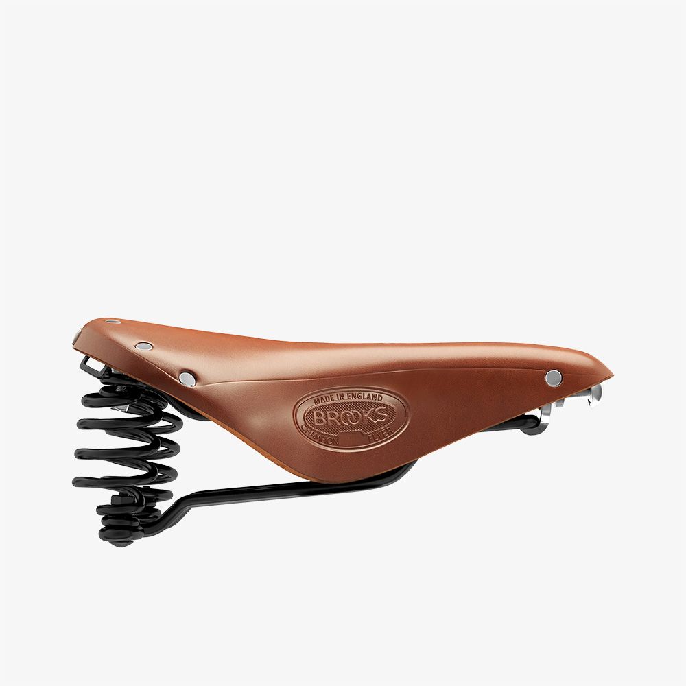 Brooks Flyer Deri Yaylı Bisiklet Selesi 175mm Bal Rengi B396H