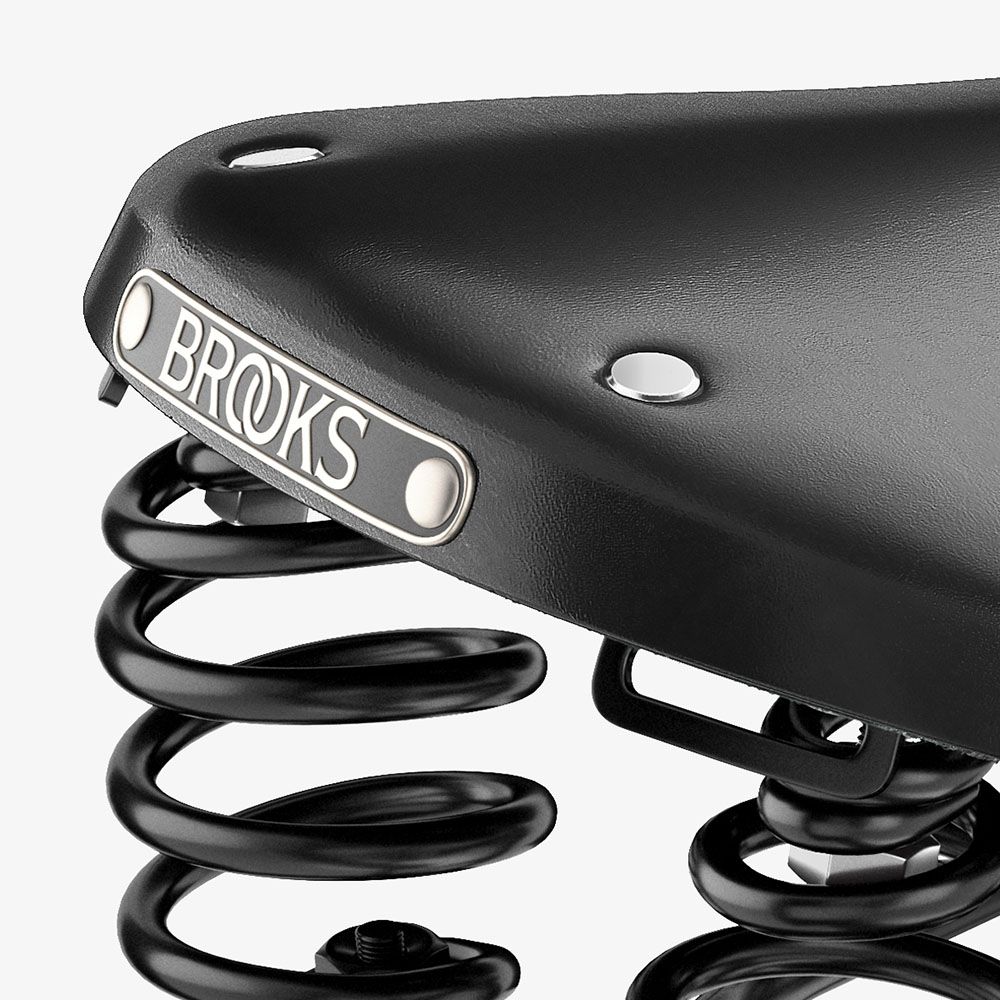 Brooks Flyer Yaylı Deri Bisiklet Selesi 175mm Siyah B396H