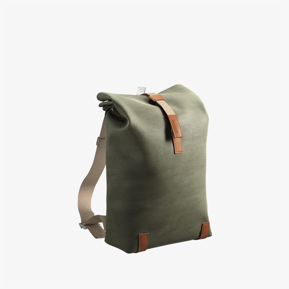 Brooks Pickwick Cotton Canvas Sırt Çantası 26LT Yeşil Kahve