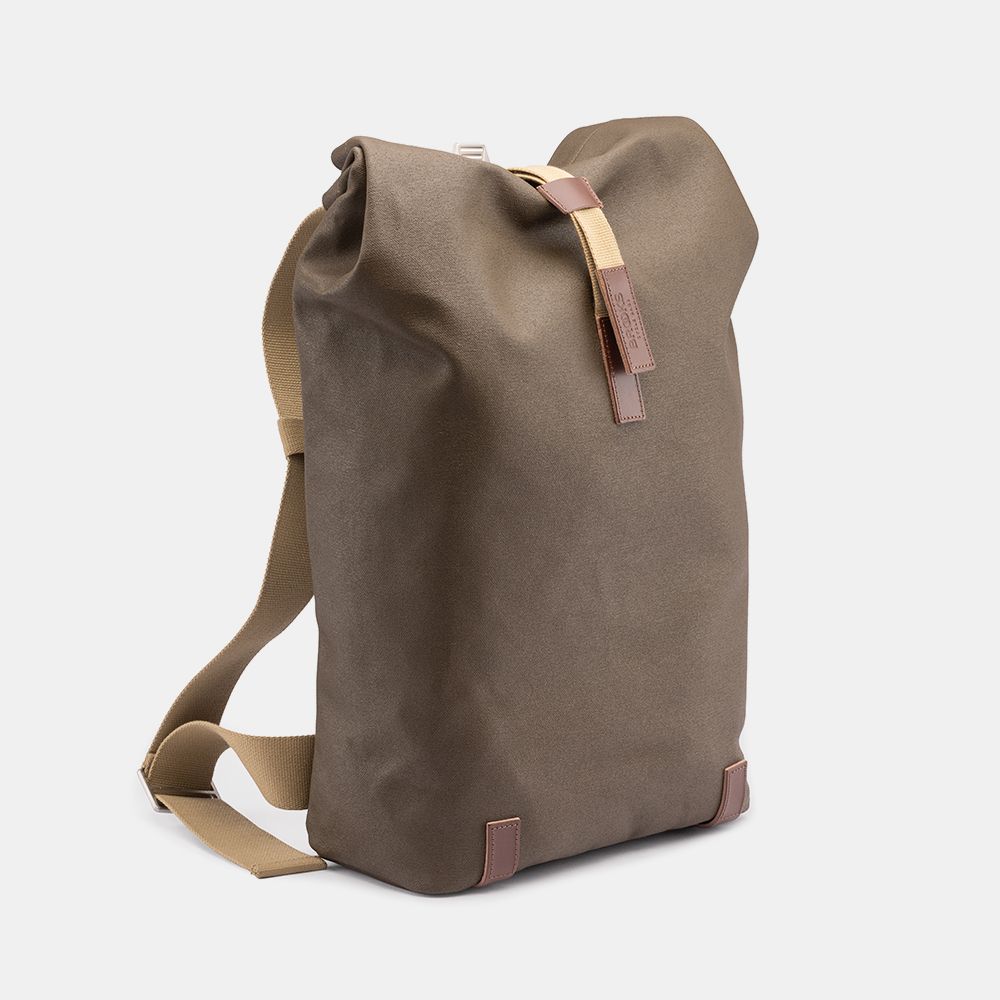 Brooks Pickwick Cotton Canvas Sırt Çantası Moss Kahverengi 26LT