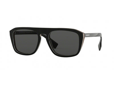 Burberry 0BE4286 Sunglasses 379887 Check Multilayer Black Gray 55 Ekartman