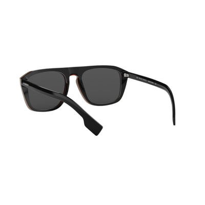 Burberry 0BE4286 Sunglasses 379887 Check Multilayer Black Gray 55 Ekartman