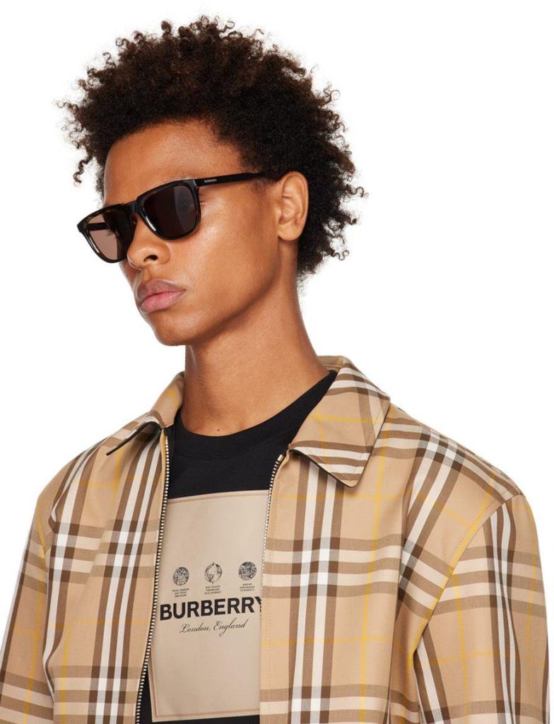 Солнцезащитные очки Burberry George 0BE4381U 300172 Черные Голубые 54 Ekartman 