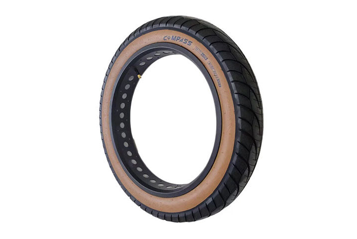 COMPASS 20*4.00 Slick Fat Bike Pneumatico Amber