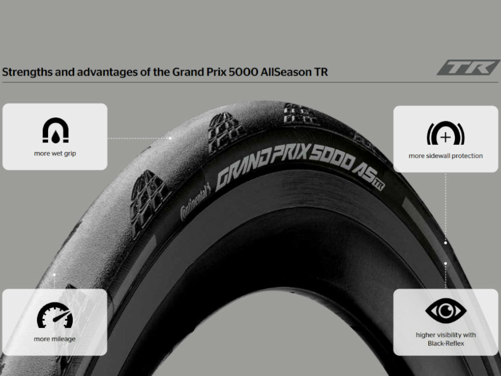 Continental GP5000 AS 700x28C Tubeless Dış Lastik C0101911