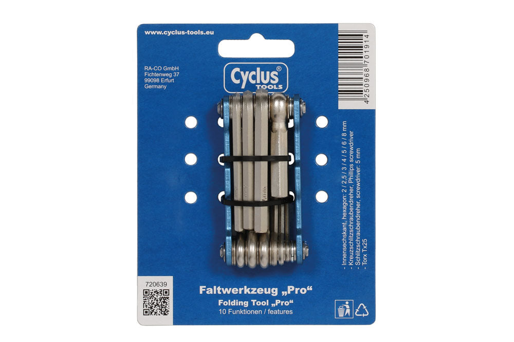 Cyclus Tools 10 in 1 Pro Alyan Anahtar Çakı Seti 720639