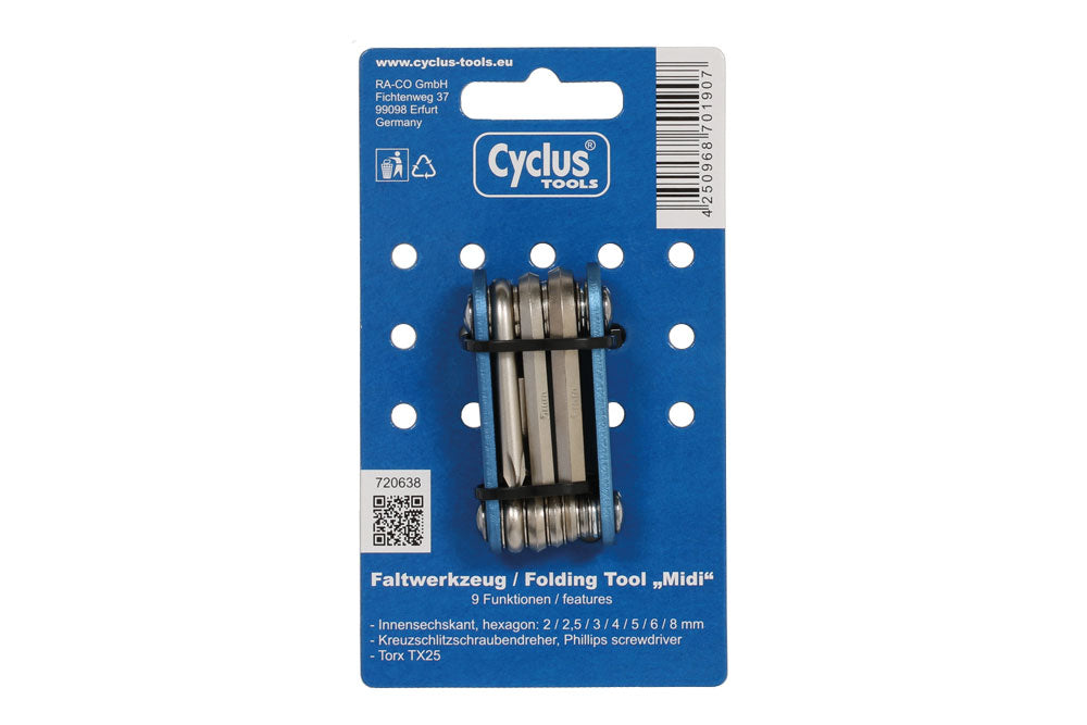 Cyclus Tools 9 in 1 Midi Alyan Anahtar Çakı Seti 720638