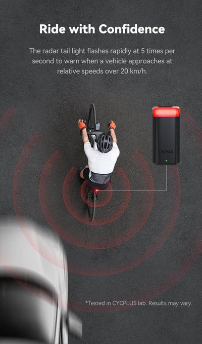 Cycplus L7 Bisiklet Radarı Işıklı RDR-100