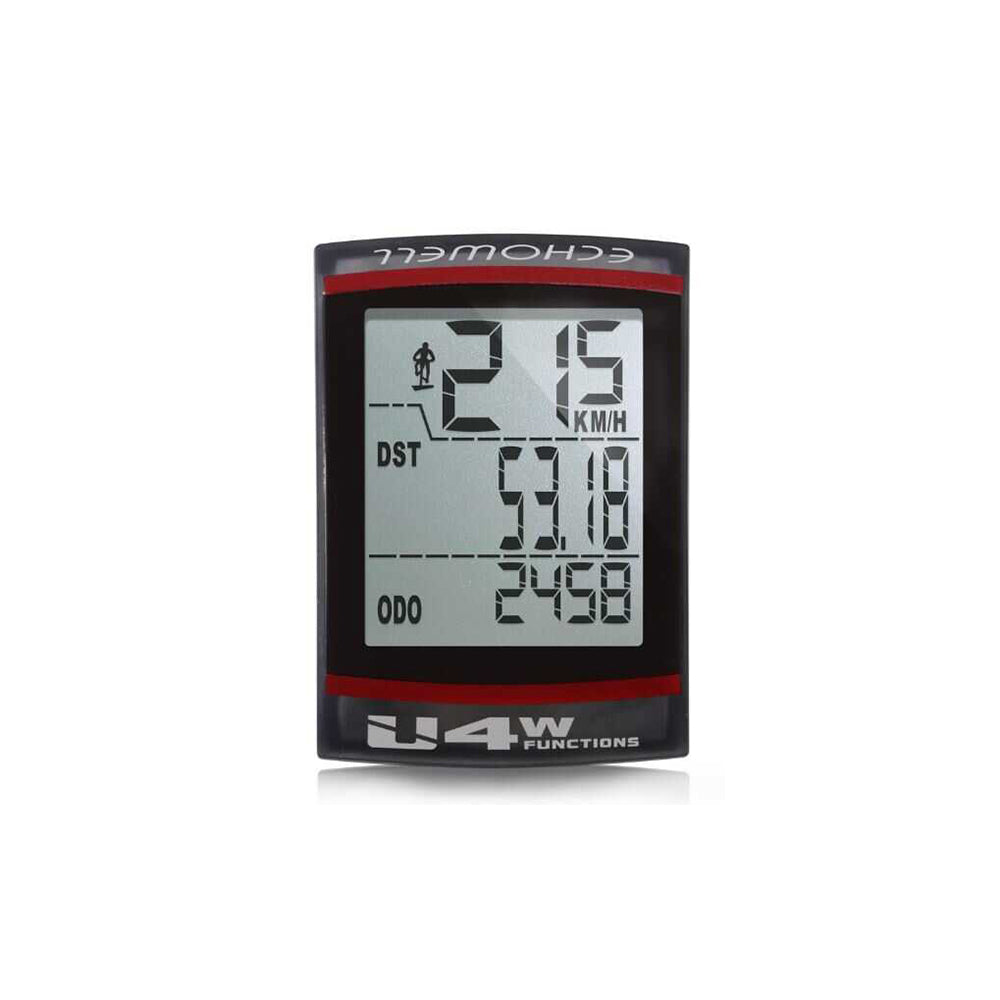 Echowell Wireless KM Clock U4W Black 5 Functions– Uğur Bisiklet
