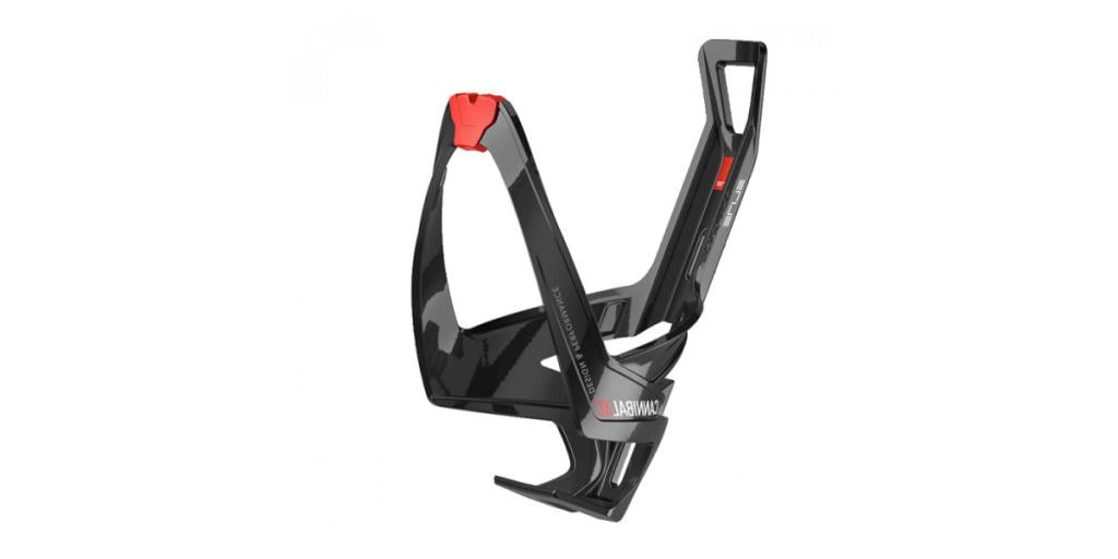 Elite Cannibal Xc Bicycle Water Bottle Cage Black Red