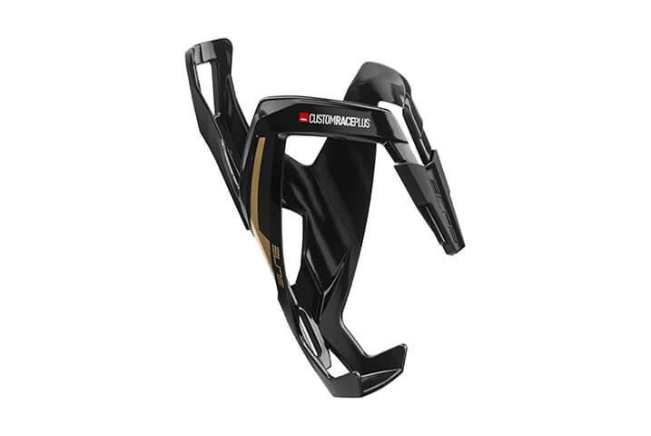 Elite Custom Race Plus Bicycle Bottle Cage Black-Gold