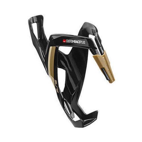 Elite Custom Race Plus Bicycle Water Bottle Cage Black-Beige