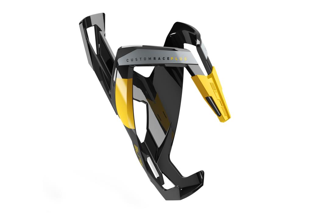 Elite Custom Race Plus Bicycle Water Bottle Cage Black-Yellow