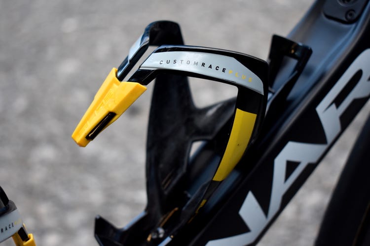 Elite Custom Race Plus Bicycle Water Bottle Cage Black-Yellow