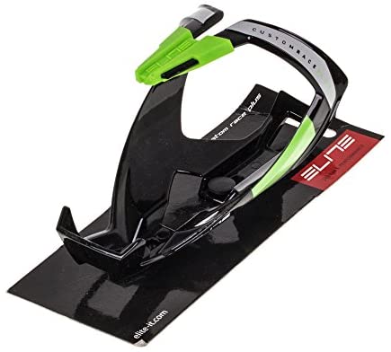 Elite Custom Race Plus Bicycle Water Bottle Cage Black Green