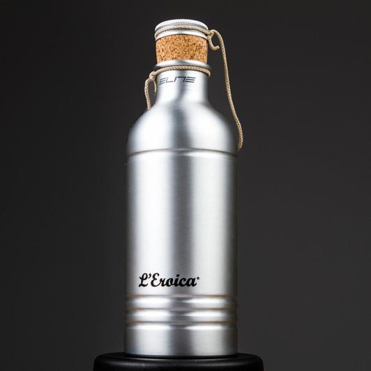 Elite L'Eroica 600ml Aluminum Bicycle Bottle