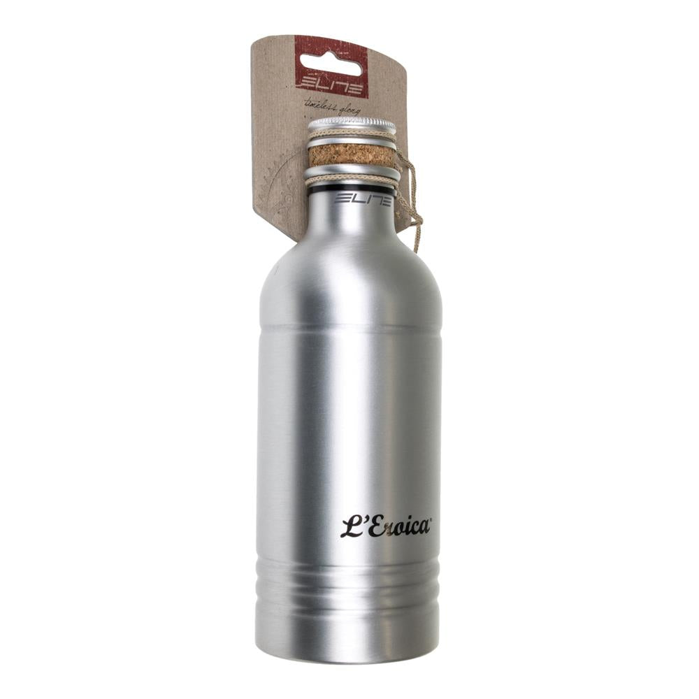 Elite L'Eroica 600ml Aluminum Bicycle Bottle