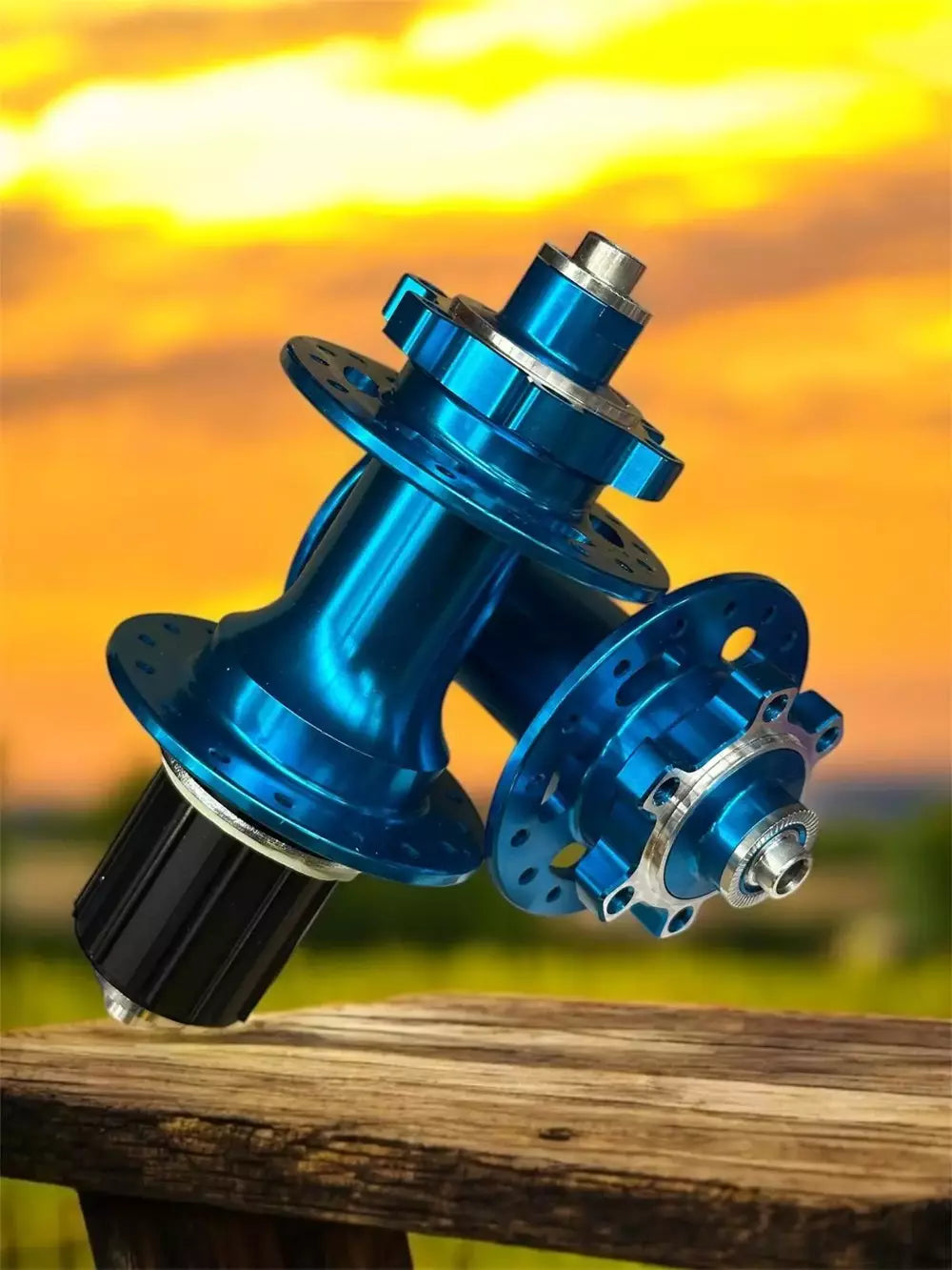Forte GT Hub Sesli Ön Arka Göbek Seti Mavi XYBC-680 Mandallı 6 Vida Disk