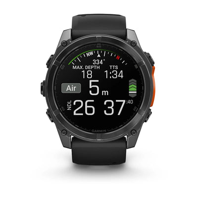Наручные мультиспортивные GPS-часы Garmin Fenix ​​8 Premium с AMOLED-экраном, 51 мм, артикул 010-02905-00 