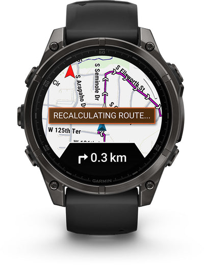 Наручные мультиспортивные GPS-часы Garmin Fenix ​​8 Premium с сапфировым AMOLED-экраном, 47 мм, артикул 010-02904-21 