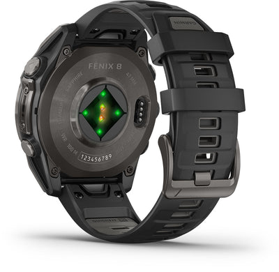 Наручные мультиспортивные GPS-часы Garmin Fenix ​​8 Premium с сапфировым AMOLED-экраном, 47 мм, артикул 010-02904-21 