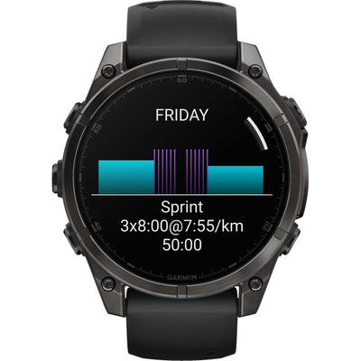 Наручные мультиспортивные GPS-часы Garmin Fenix ​​8 Premium с сапфировым AMOLED-экраном, 47 мм, артикул 010-02904-21 