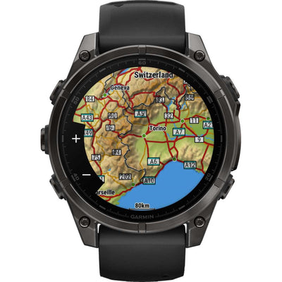 Наручные мультиспортивные GPS-часы Garmin Fenix ​​8 Premium с сапфировым AMOLED-экраном, 47 мм, артикул 010-02904-21 