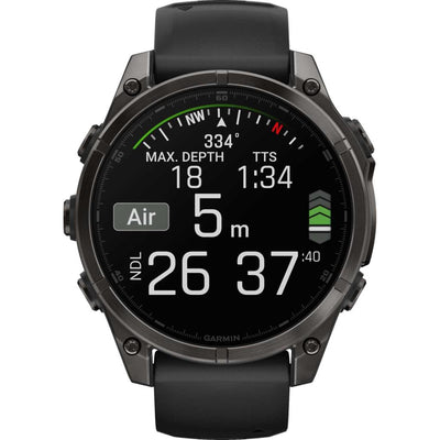 Наручные мультиспортивные GPS-часы Garmin Fenix ​​8 Premium с сапфировым AMOLED-экраном, 47 мм, артикул 010-02904-21 