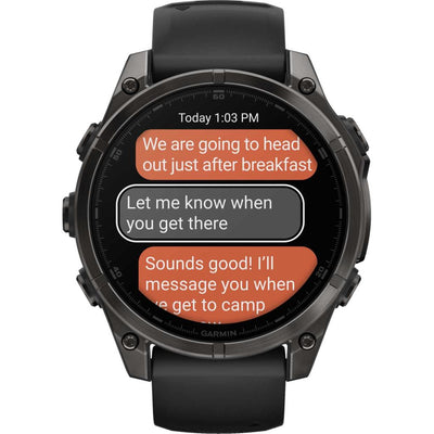 Наручные мультиспортивные GPS-часы Garmin Fenix ​​8 Premium с сапфировым AMOLED-экраном, 47 мм, артикул 010-02904-21 