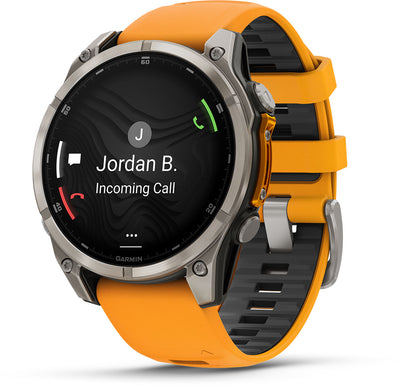 Garmin Fenix ​​8 Premium Multisport GPS Watch Sapphire AMOLED 47mm Orange 010-02904-11 