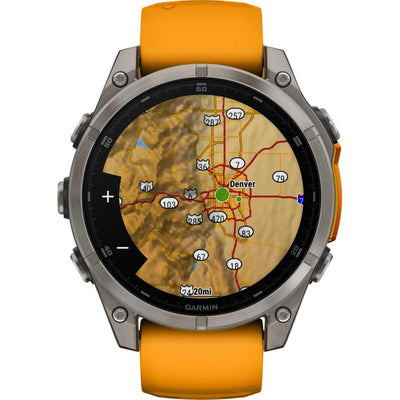 Garmin Fenix ​​8 Premium Multisport GPS Watch Sapphire AMOLED 47mm Orange 010-02904-11 