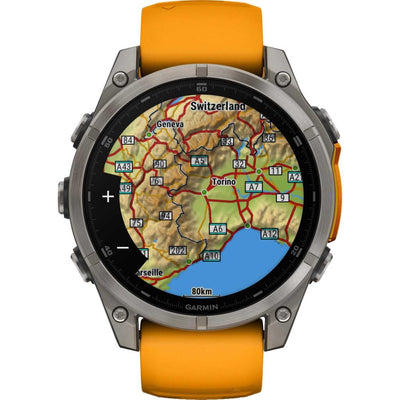 Garmin Fenix ​​8 Premium Multisport GPS Watch Sapphire AMOLED 47mm Orange 010-02904-11 
