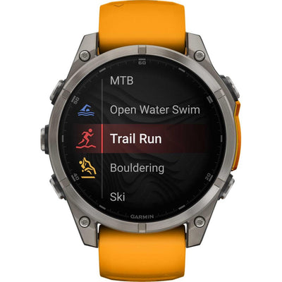 Garmin Fenix ​​8 Premium Multisport GPS Watch Sapphire AMOLED 47mm Orange 010-02904-11 